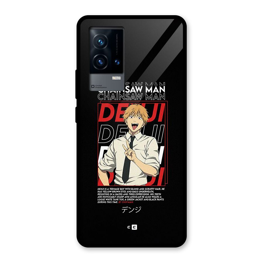 Denji Chainsaw Man Glass Back Case for iQOO 9 5G