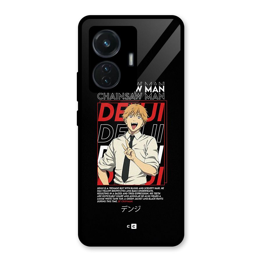 Denji Chainsaw Man Glass Back Case for iQOO Z6 44W
