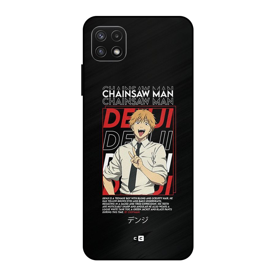 Denji Chainsaw Man Metal Back Case for Galaxy A22 5G