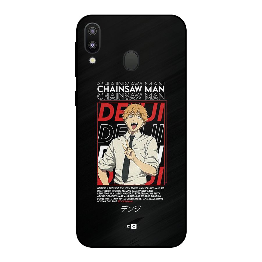 Denji Chainsaw Man Metal Back Case for Galaxy M20