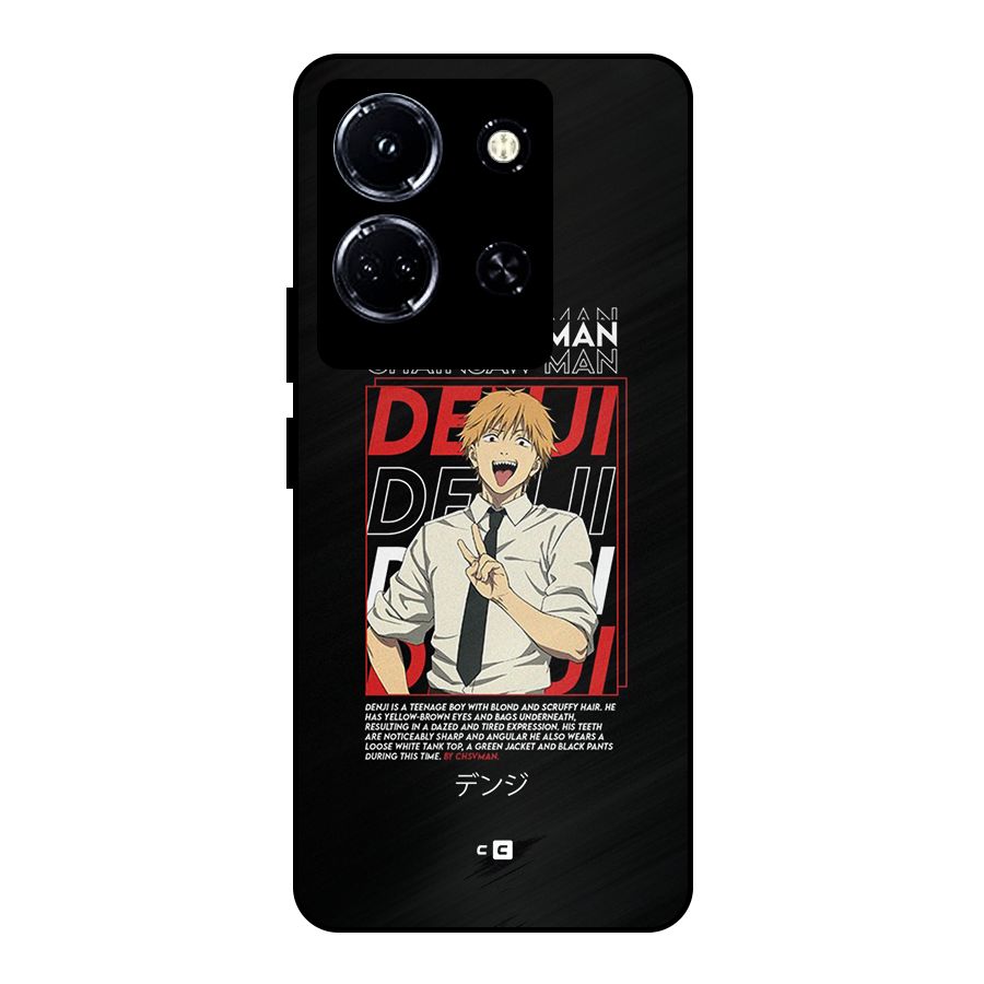 Denji Chainsaw Man Metal Back Case for Infinix Note 30 5G