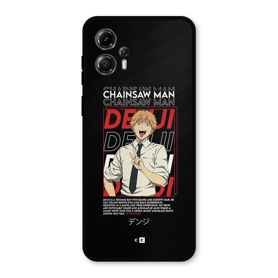 Denji Chainsaw Man Metal Back Case for Moto G13
