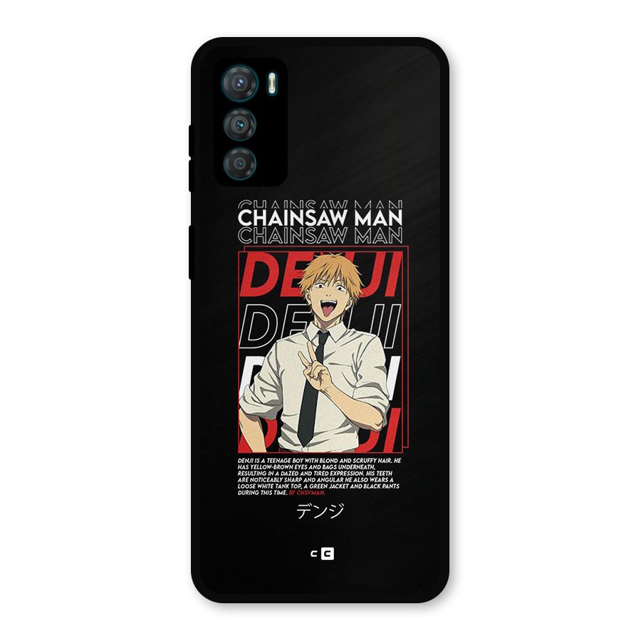 Denji Chainsaw Man Metal Back Case for Moto G42