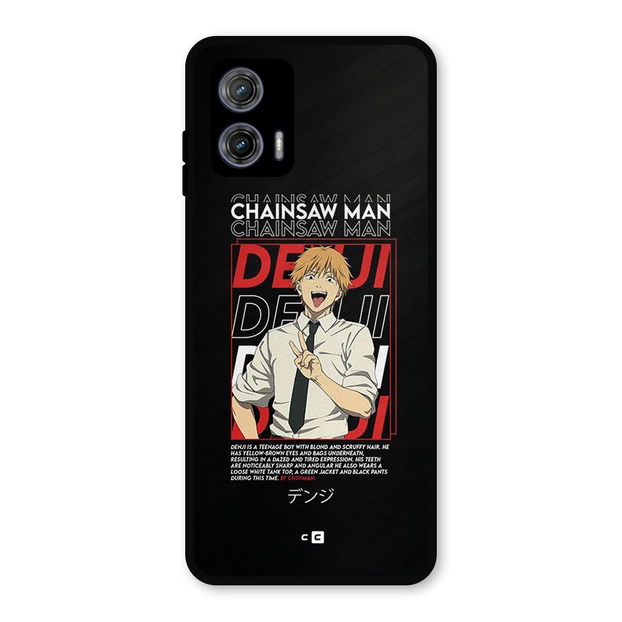 Denji Chainsaw Man Metal Back Case for Moto G73