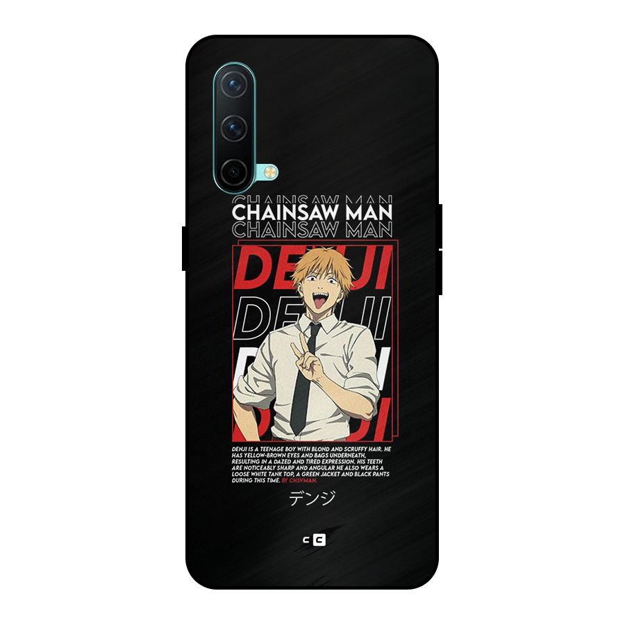 Denji Chainsaw Man Metal Back Case for OnePlus Nord CE 5G