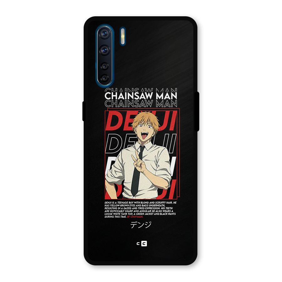 Denji Chainsaw Man Metal Back Case for Oppo F15
