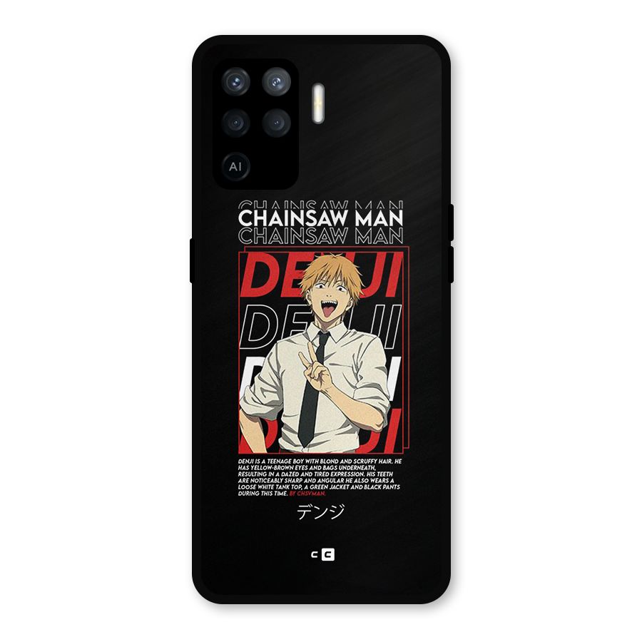 Denji Chainsaw Man Metal Back Case for Oppo F19 Pro