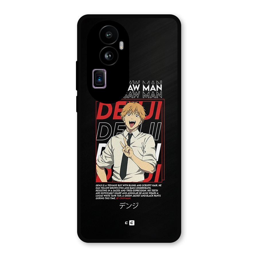 Denji Chainsaw Man Metal Back Case for Oppo Reno10 Pro Plus