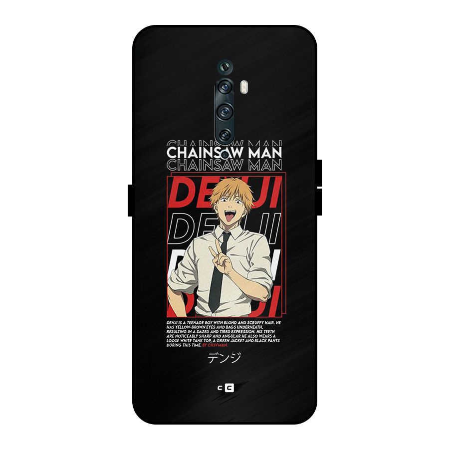 Denji Chainsaw Man Metal Back Case for Oppo Reno2 F