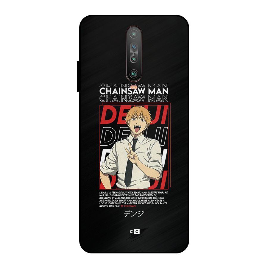 Denji Chainsaw Man Metal Back Case for Poco X2