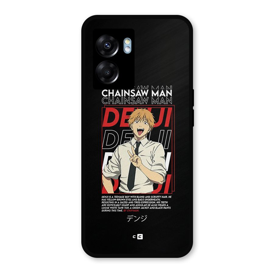 Denji Chainsaw Man Metal Back Case for Realme Narzo 50 5G