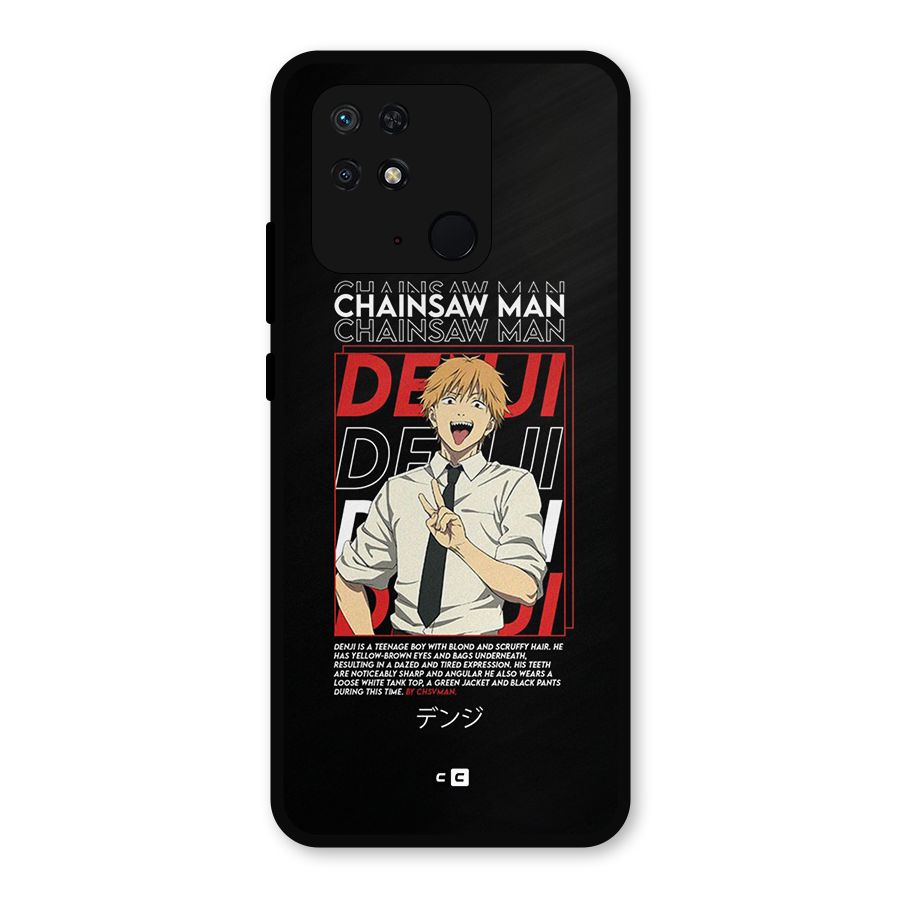 Denji Chainsaw Man Metal Back Case for Redmi 10 Power