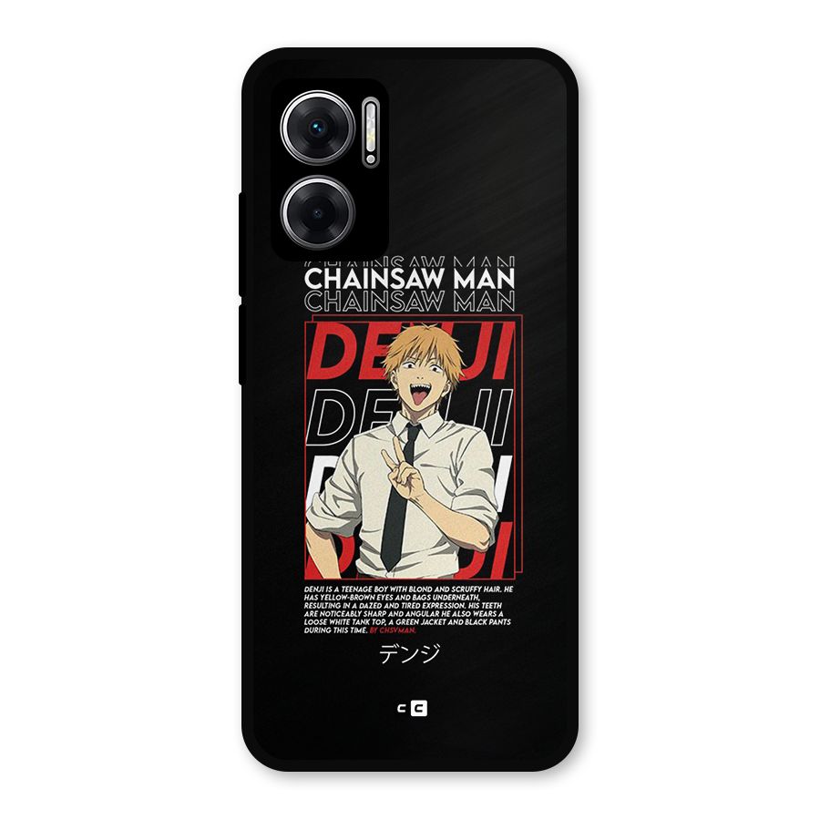 Denji Chainsaw Man Metal Back Case for Redmi 11 Prime 5G