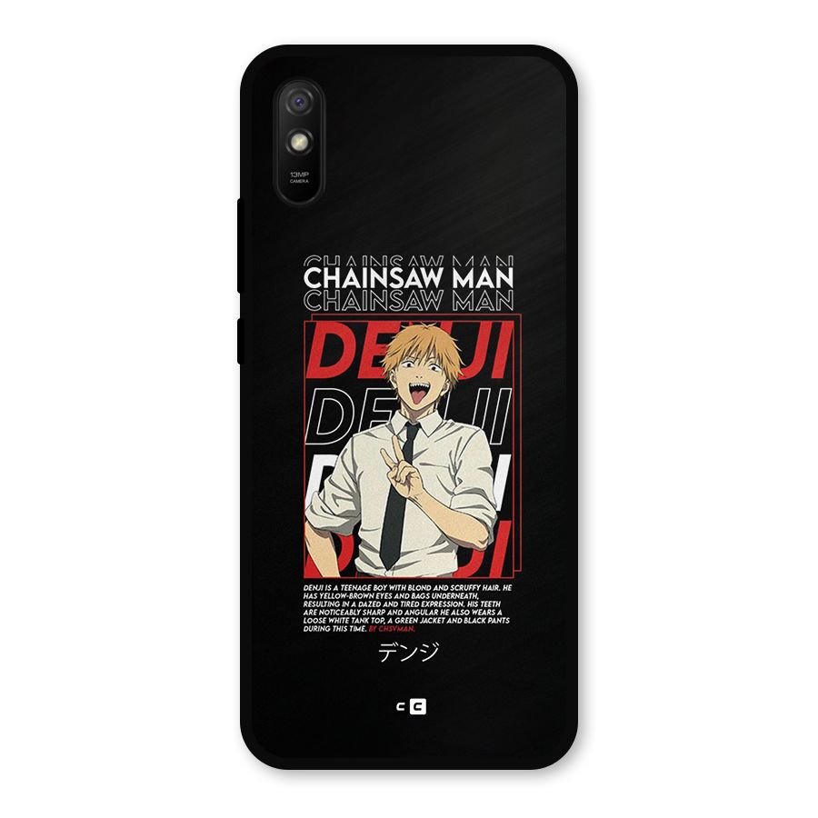Denji Chainsaw Man Metal Back Case for Redmi 9i