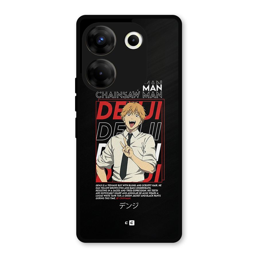 Denji Chainsaw Man Metal Back Case for Tecno Camon 20 Pro