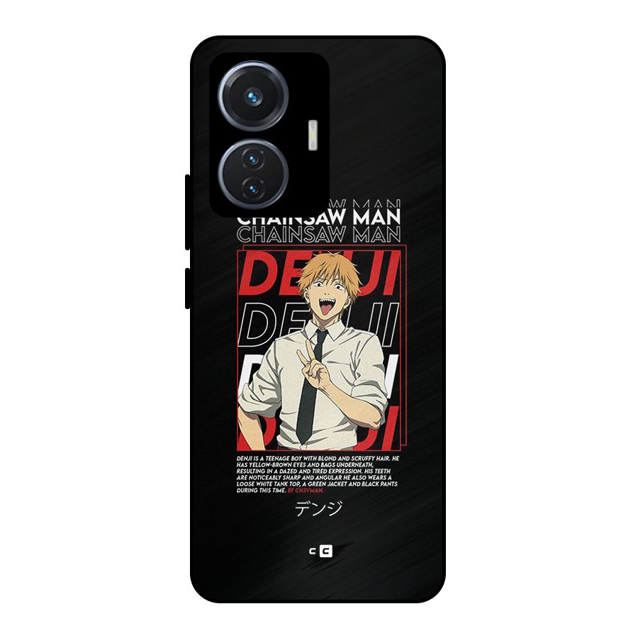 Denji Chainsaw Man Metal Back Case for Vivo T1 44W
