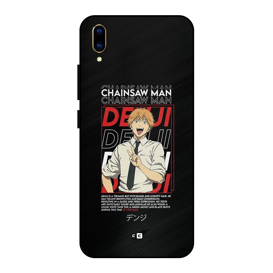 Denji Chainsaw Man Metal Back Case for Vivo V11 Pro