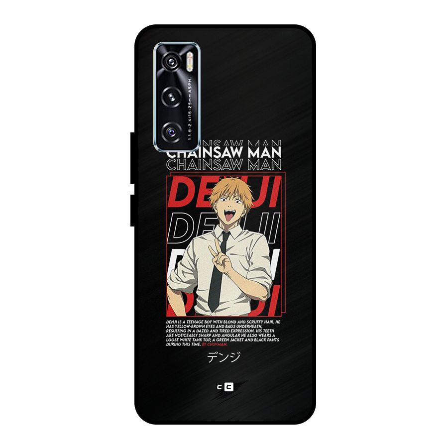 Denji Chainsaw Man Metal Back Case for Vivo V20 SE