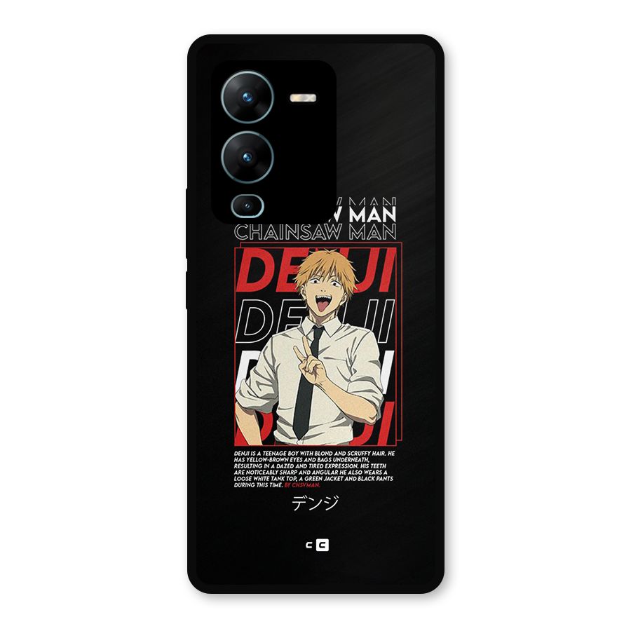 Denji Chainsaw Man Metal Back Case for Vivo V25 Pro