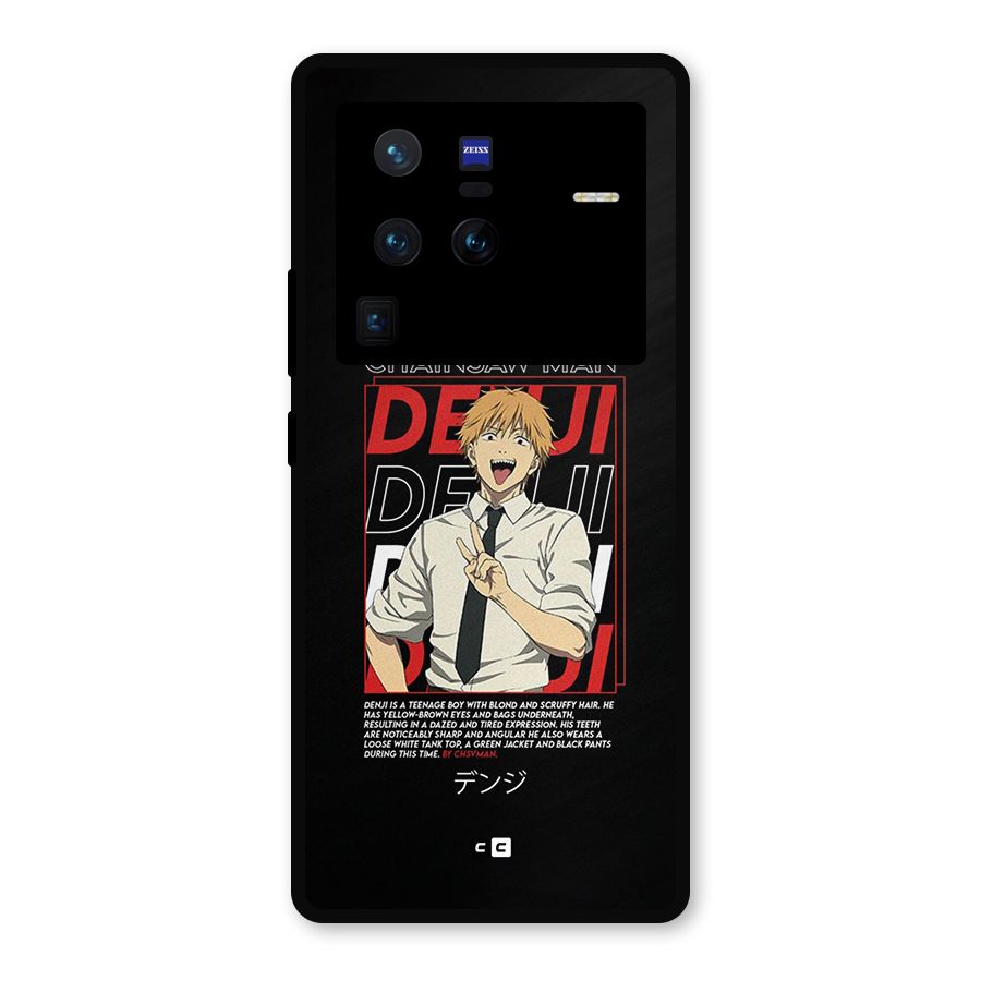 Denji Chainsaw Man Metal Back Case for Vivo X80 Pro