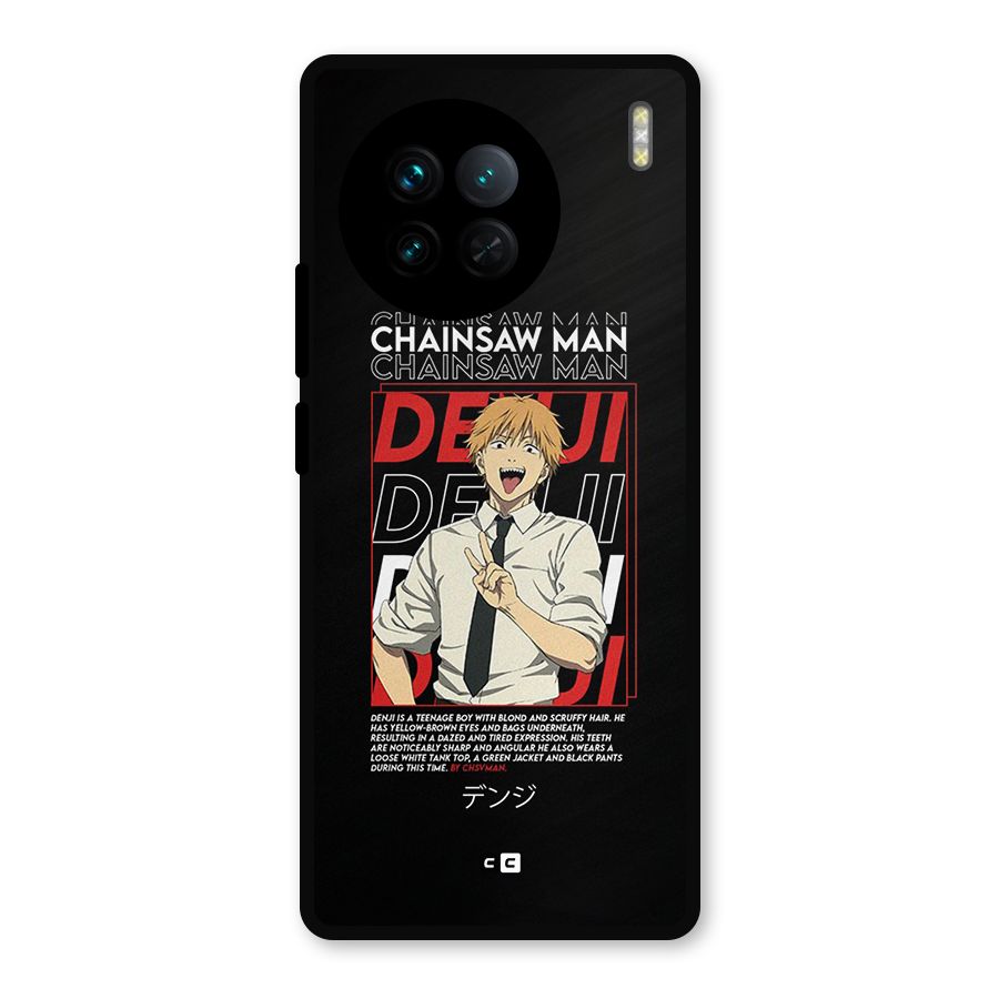 Denji Chainsaw Man Metal Back Case for Vivo X90