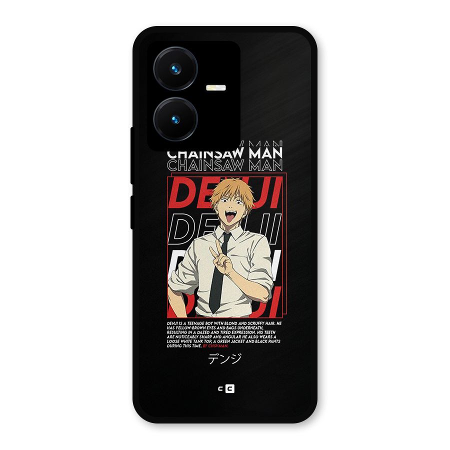 Denji Chainsaw Man Metal Back Case for Vivo Y22