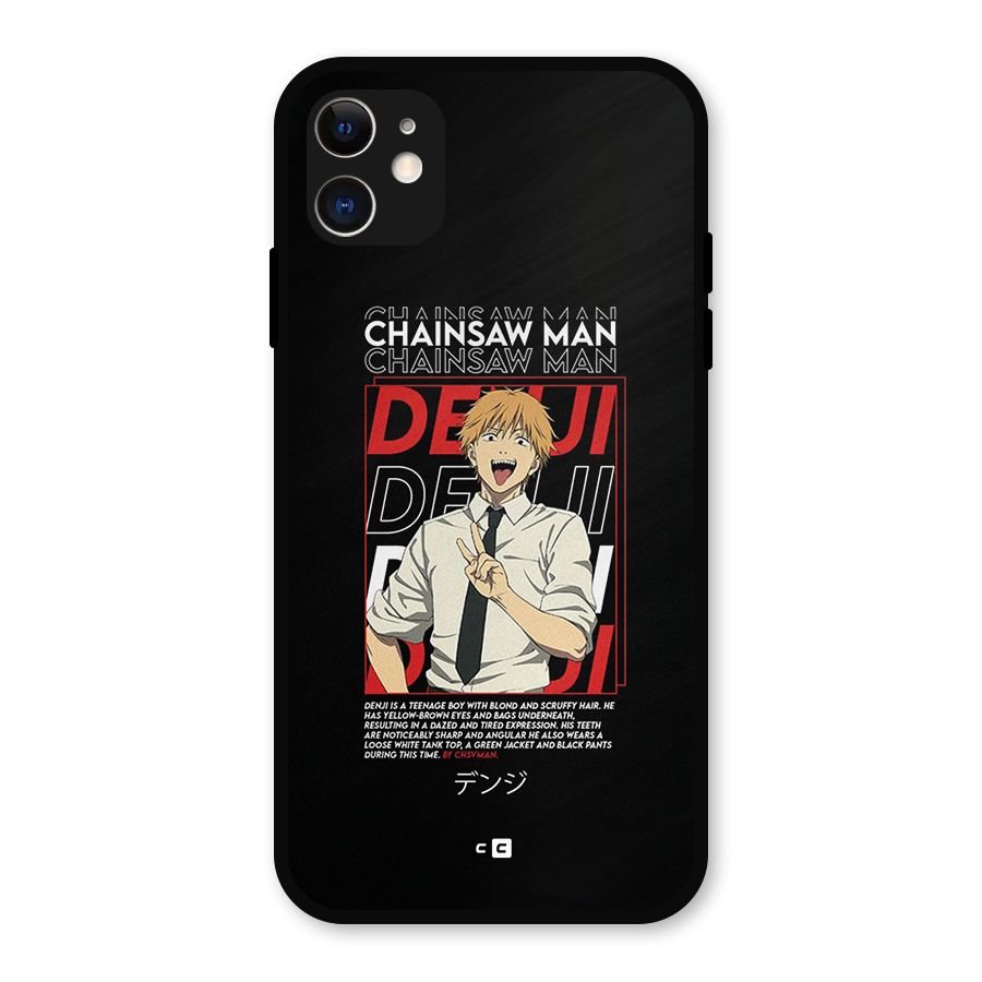 Denji Chainsaw Man Metal Back Case for iPhone 11