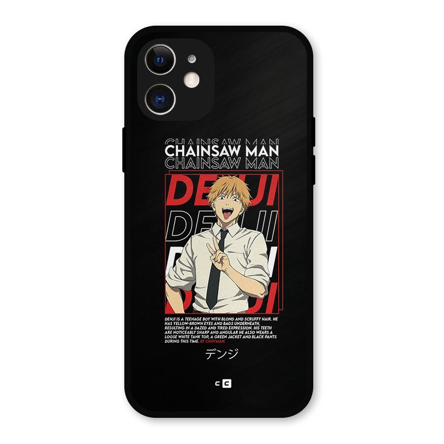 Denji Chainsaw Man Metal Back Case for iPhone 12