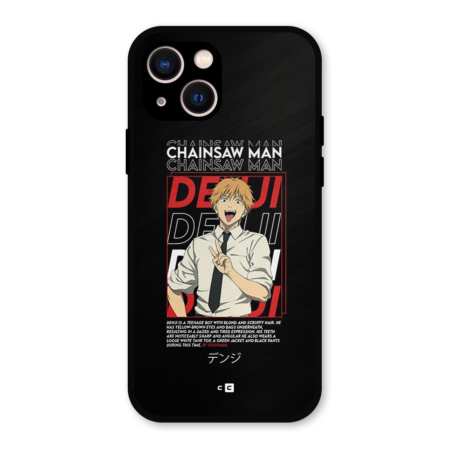 Denji Chainsaw Man Metal Back Case for iPhone 13