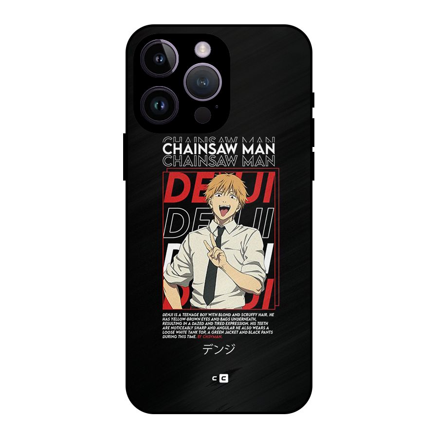 Denji Chainsaw Man Metal Back Case for iPhone 14 Pro Max