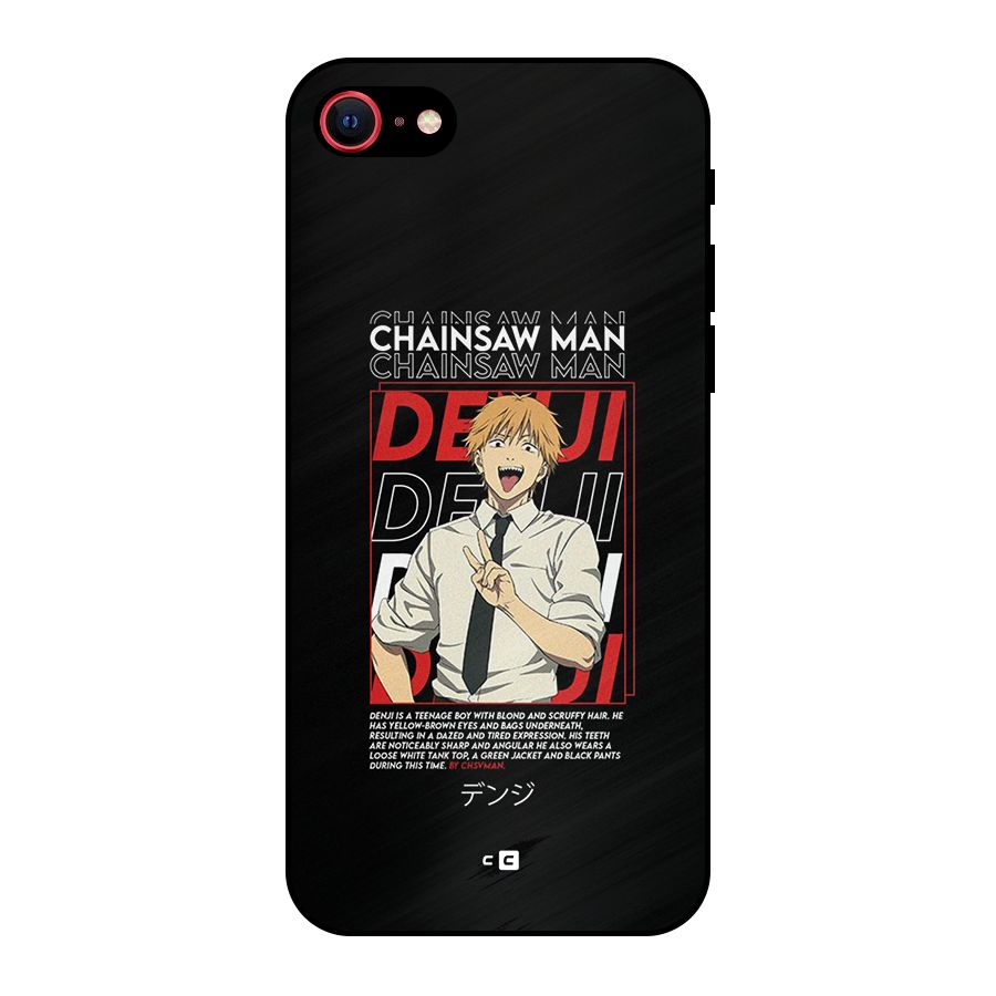 Denji Chainsaw Man Metal Back Case for iPhone SE 2020