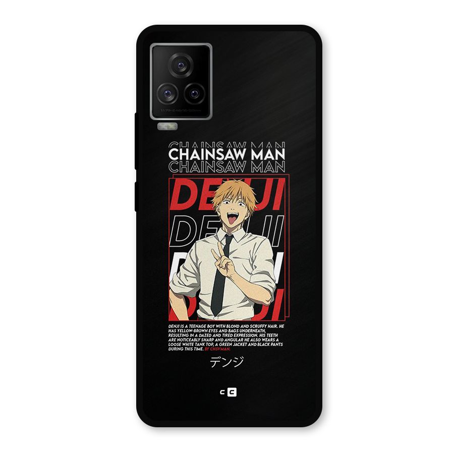 Denji Chainsaw Man Metal Back Case for iQOO 7 Legend 5G
