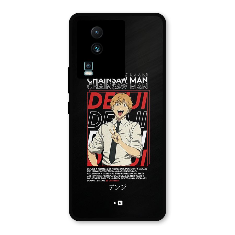Denji Chainsaw Man Metal Back Case for iQOO Neo 7 Pro