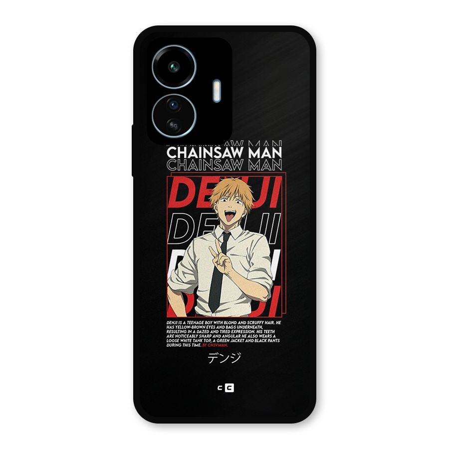 Denji Chainsaw Man Metal Back Case for vivo iQOO Z6 Lite 5G