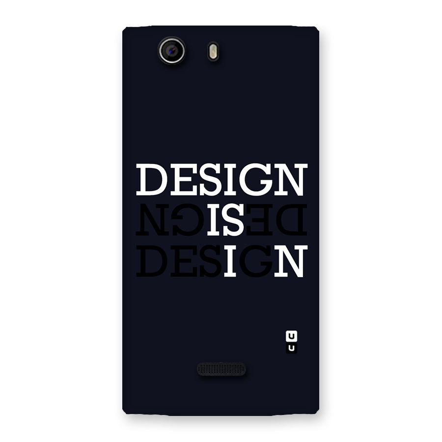 Design is In Typography Back Case for Canvas Nitro 2 E311