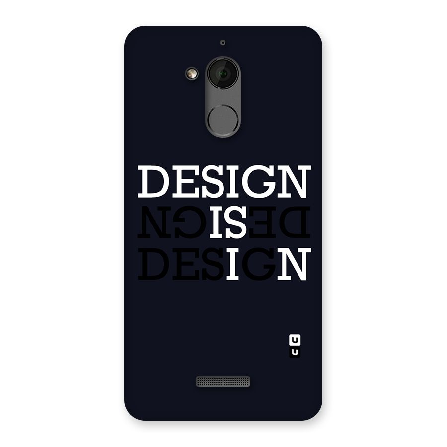 Design is In Typography Back Case for Coolpad Note 5