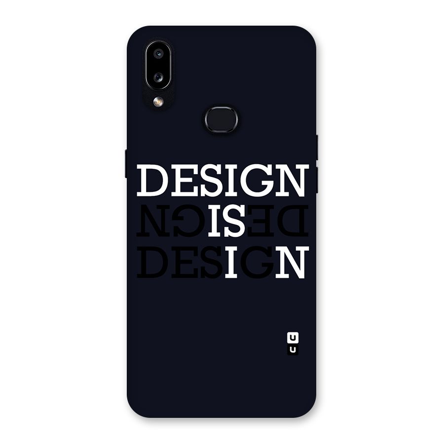 Design is In Typography Back Case for Galaxy A10s