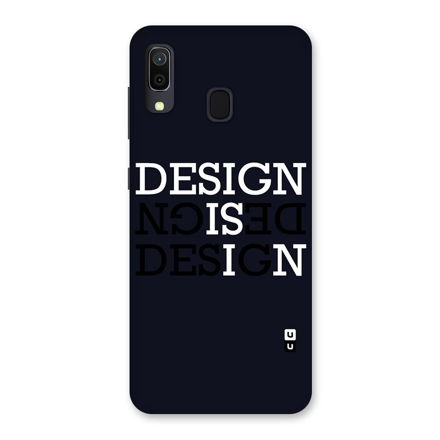 Design is In Typography Back Case for Galaxy A30