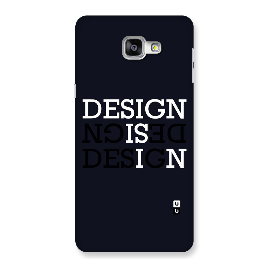 Design is In Typography Back Case for Galaxy A9