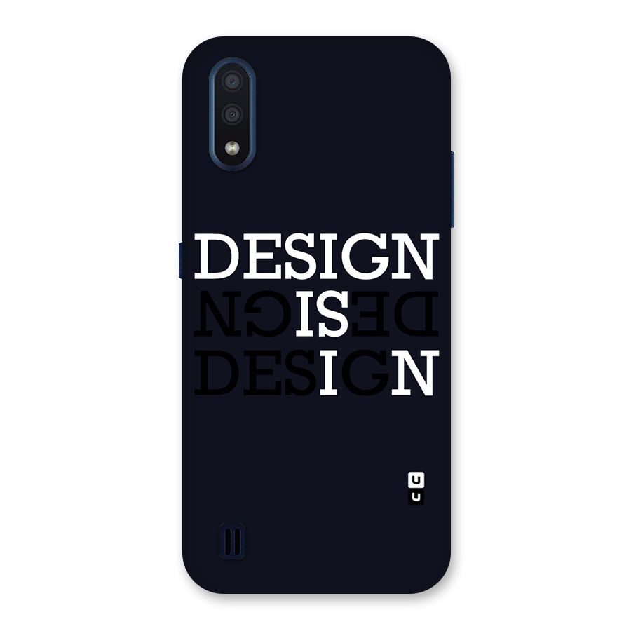Design is In Typography Back Case for Galaxy M01