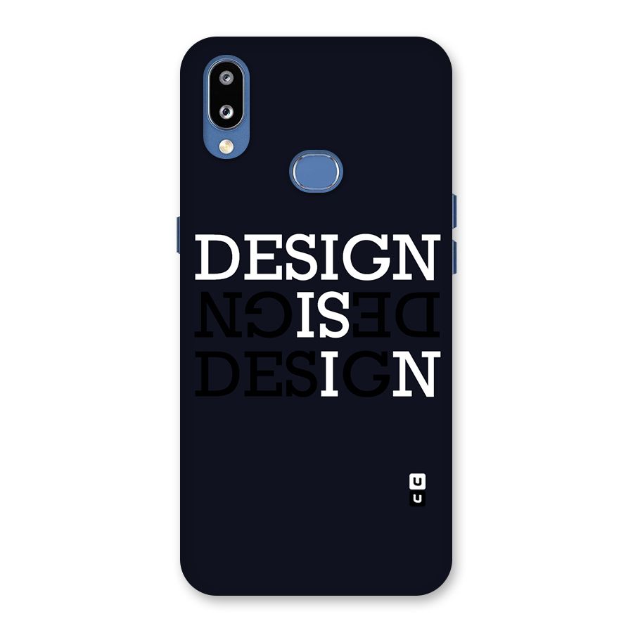 Design is In Typography Back Case for Galaxy M01s
