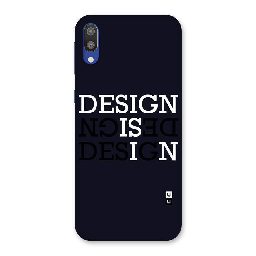 Design is In Typography Back Case for Galaxy M10
