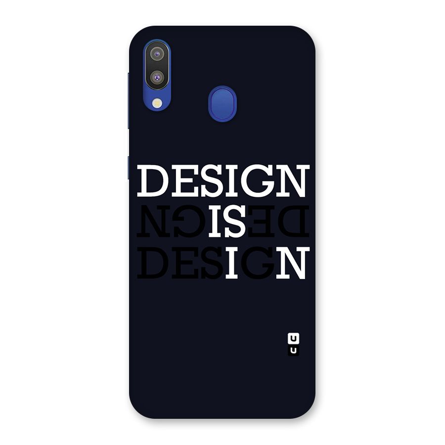 Design is In Typography Back Case for Galaxy M20