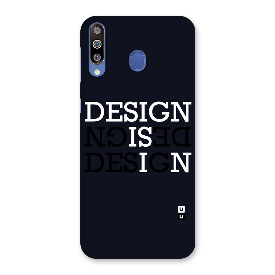 Design is In Typography Back Case for Galaxy M30