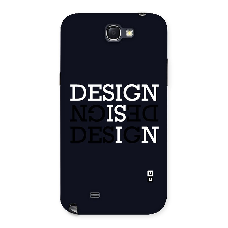 Design is In Typography Back Case for Galaxy Note 2