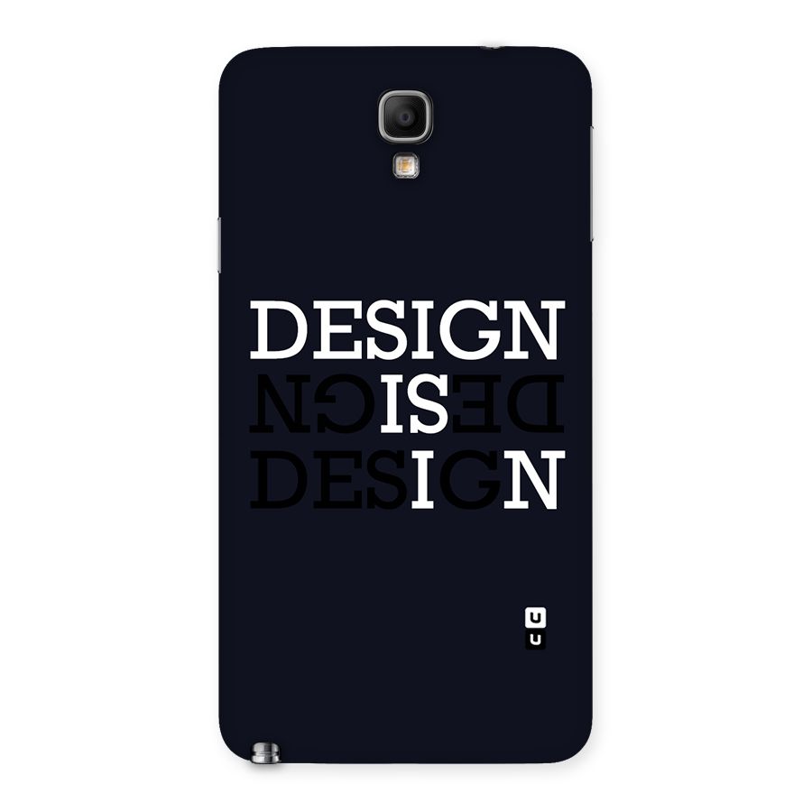 Design is In Typography Back Case for Galaxy Note 3 Neo