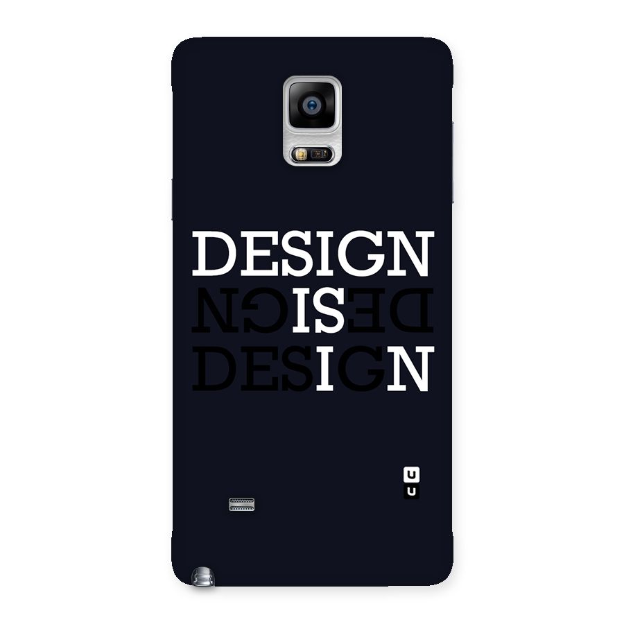 Design is In Typography Back Case for Galaxy Note 4