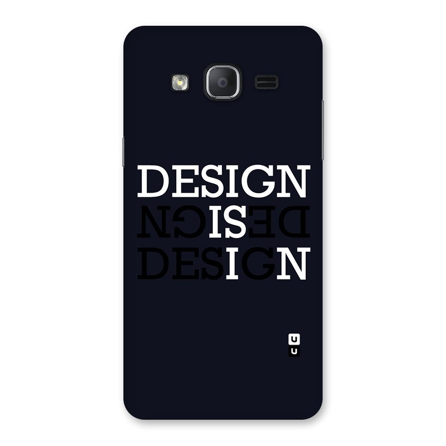 Design is In Typography Back Case for Galaxy On7 2015
