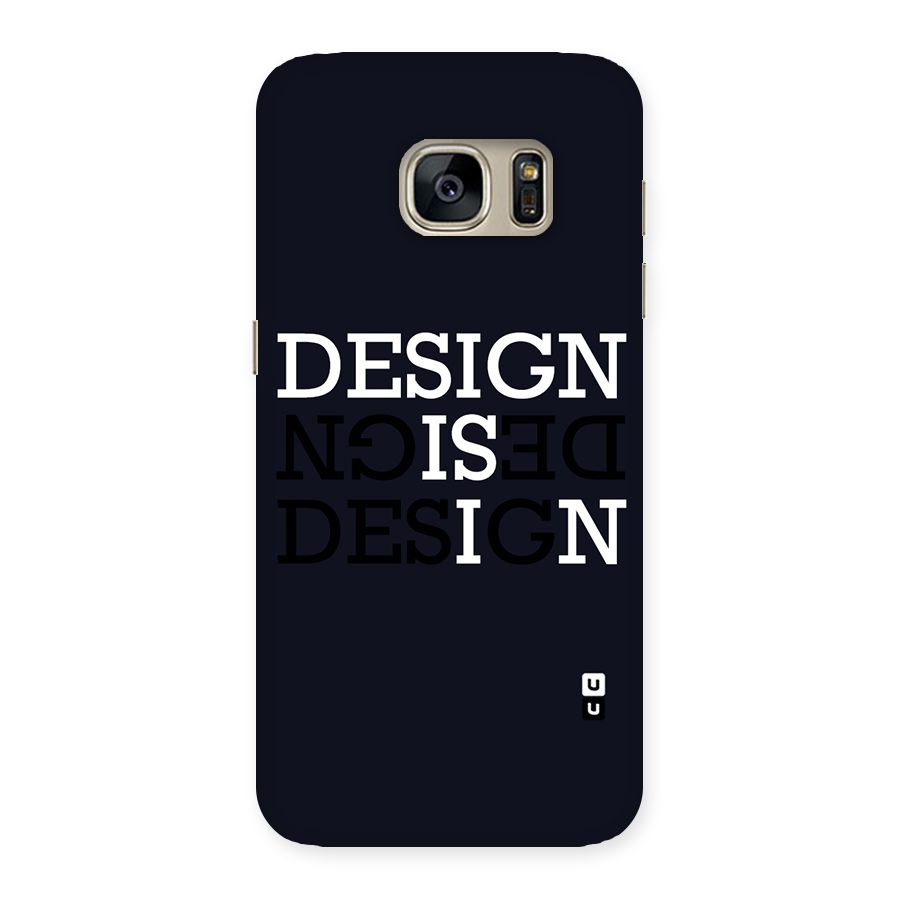 Design is In Typography Back Case for Galaxy S7