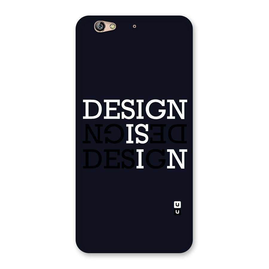 Design is In Typography Back Case for Gionee S6